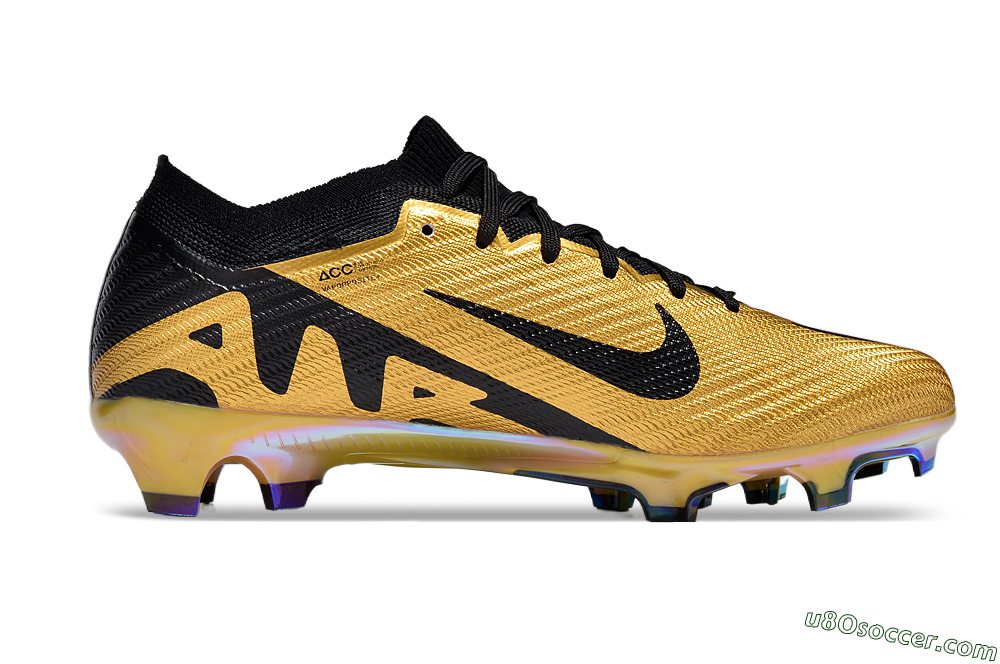 Nike Air Zoom Mercurial Vapor 15 Elite FG Firm Ground Soccer Cleats - Gold/Black 4