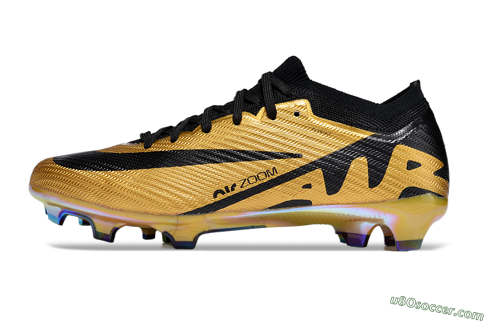 Nike Air Zoom Mercurial Vapor 15 Elite FG Firm Ground Soccer Cleats - Gold/Black 2