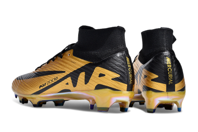 Nike Air Zoom Mercurial Superfly 9 Elite FG Firm Ground Soccer Cleats - Gold/Black
