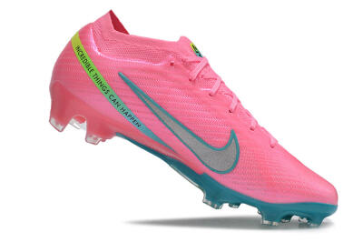 Nike Air Zoom Mercurial Vapor 15 Elite FG Firm Ground Soccer Cleats - Pink/Silver/Blue/Yellow