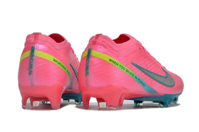 Nike Air Zoom Mercurial Vapor 15 Elite FG Firm Ground Soccer Cleats - Pink/Silver/Blue/Yellow