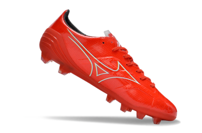 Mizuno Morelia Alpha Made in Japan FG Firm Ground Soccer Cleats - Red/White/Blue/Yellow