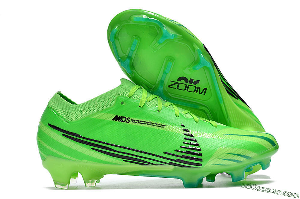 Nike Air Zoom Mercurial Vapor 15 Elite FG Firm Ground Soccer Cleats - Green/Yellow/Black 1