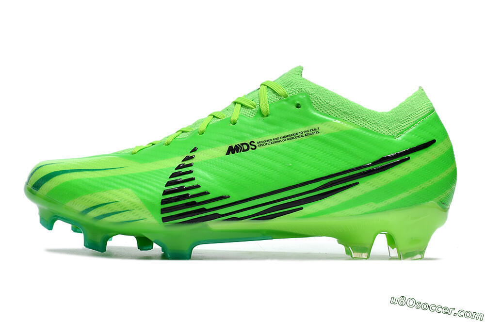 Nike Air Zoom Mercurial Vapor 15 Elite FG Firm Ground Soccer Cleats - Green/Yellow/Black 2