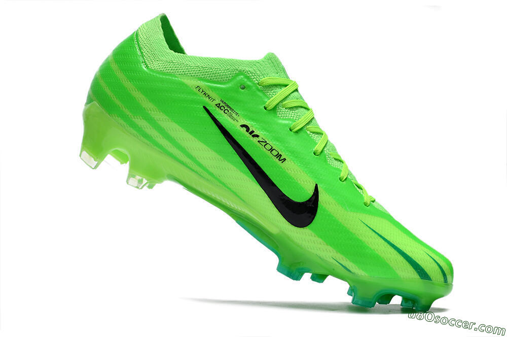Nike Air Zoom Mercurial Vapor 15 Elite FG Firm Ground Soccer Cleats - Green/Yellow/Black 4