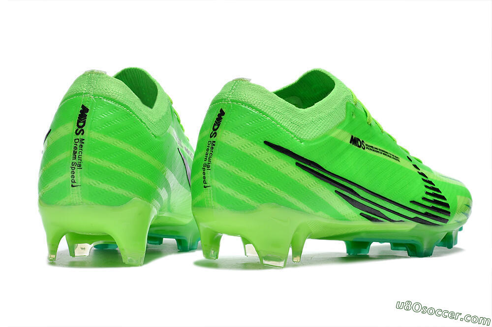 Nike Air Zoom Mercurial Vapor 15 Elite FG Firm Ground Soccer Cleats - Green/Yellow/Black 6