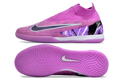 Nike Phantom GX Elite DF Link IC Indoor & Futsal Soccer Shoes - Purple/Black/White