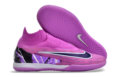Nike Phantom GX Elite DF Link IC Indoor & Futsal Soccer Shoes - Purple/Black/White