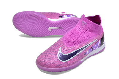 Nike Phantom GX Elite DF Link IC Indoor & Futsal Soccer Shoes - Purple/Black/White