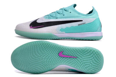 Nike Phantom GX Elite IC Indoor & Futsal Soccer Shoes - White/Jade/Black/Purple