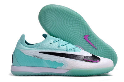 Nike Phantom GX Elite IC Indoor & Futsal Soccer Shoes - White/Jade/Black/Purple
