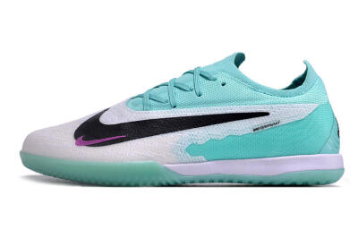 Nike Phantom GX Elite IC Indoor & Futsal Soccer Shoes - White/Jade/Black/Purple
