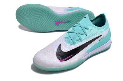 Nike Phantom GX Elite IC Indoor & Futsal Soccer Shoes - White/Jade/Black/Purple