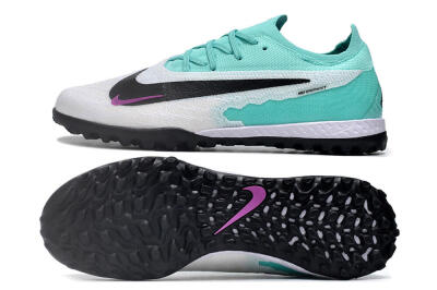 Nike Phantom GX Elite TF Artificial Turf Soccer Shoes - White/Jade/Black/Purple