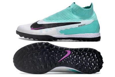 Nike Phantom GX Elite DF Link TF Artificial Turf Soccer Shoes - White/Jade/Black/Purple