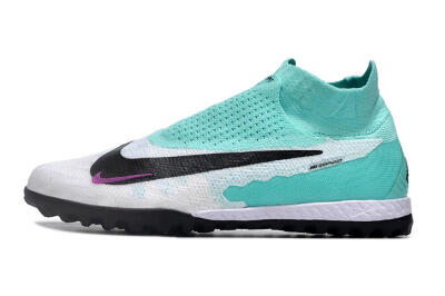 Nike Phantom GX Elite DF Link TF Artificial Turf Soccer Shoes - White/Jade/Black/Purple