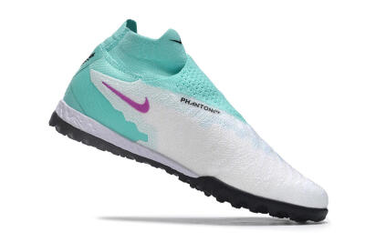 Nike Phantom GX Elite DF Link TF Artificial Turf Soccer Shoes - White/Jade/Black/Purple