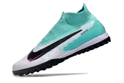Nike Phantom GX Elite DF Link TF Artificial Turf Soccer Shoes - White/Jade/Black/Purple