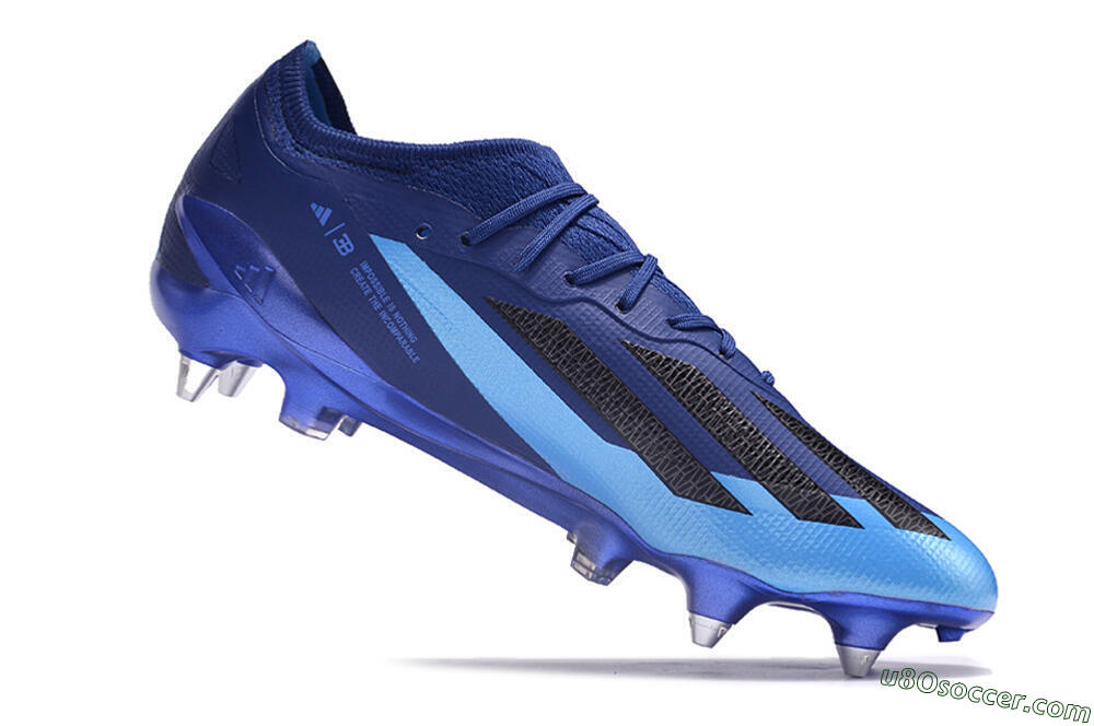 Adidas X Crazyfast.1 SG Soft Ground Soccer Cleats - Blue/Jade/Black 4