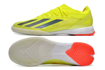 Adidas X Crazyfast.1 IC Indoor & Futsal Soccer Shoes - Yellow/Black/White