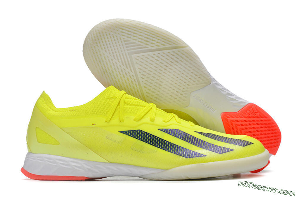 Adidas X Crazyfast.1 IC Indoor & Futsal Soccer Shoes - Yellow/Black/White 1