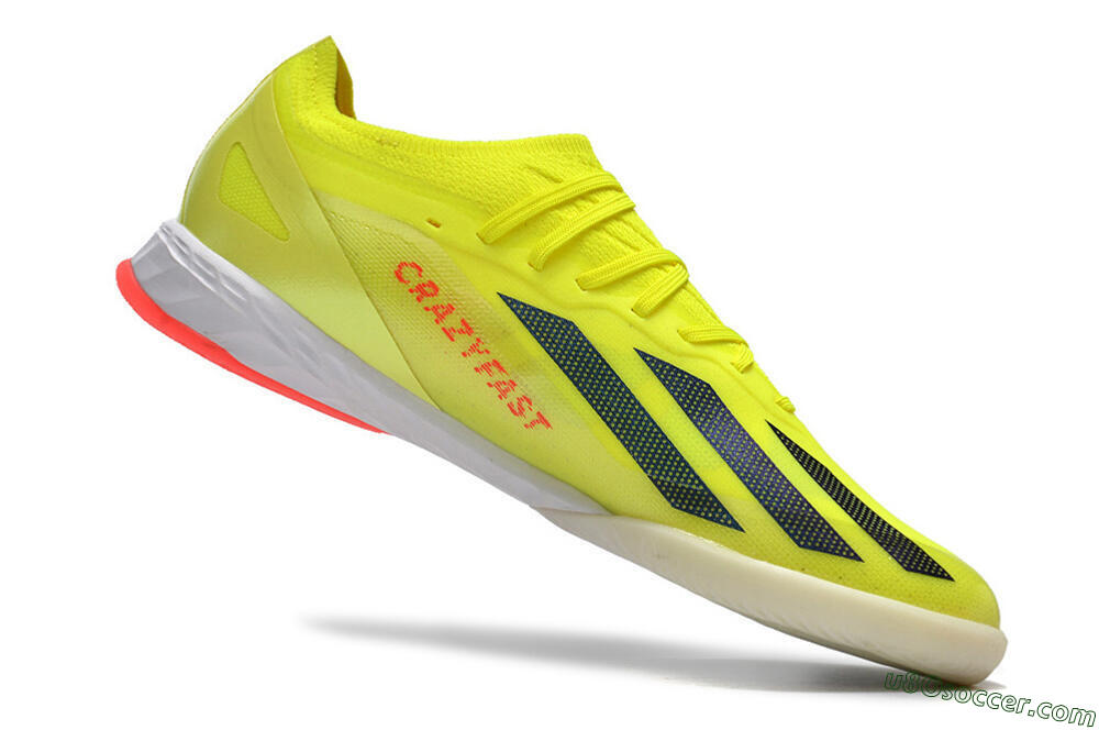 Adidas X Crazyfast.1 IC Indoor & Futsal Soccer Shoes - Yellow/Black/White 4