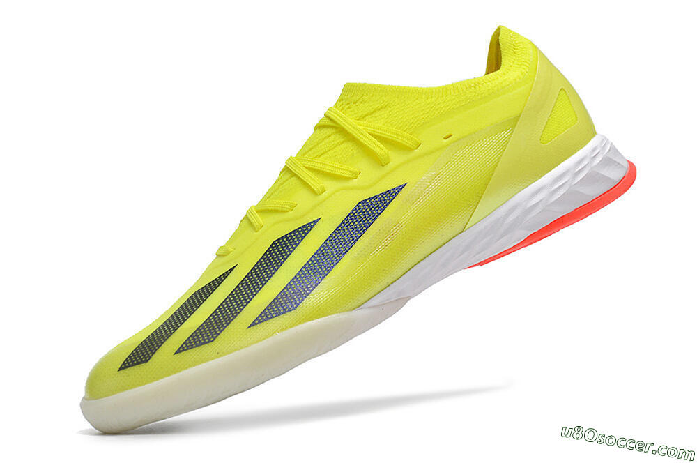 Adidas X Crazyfast.1 IC Indoor & Futsal Soccer Shoes - Yellow/Black/White 5