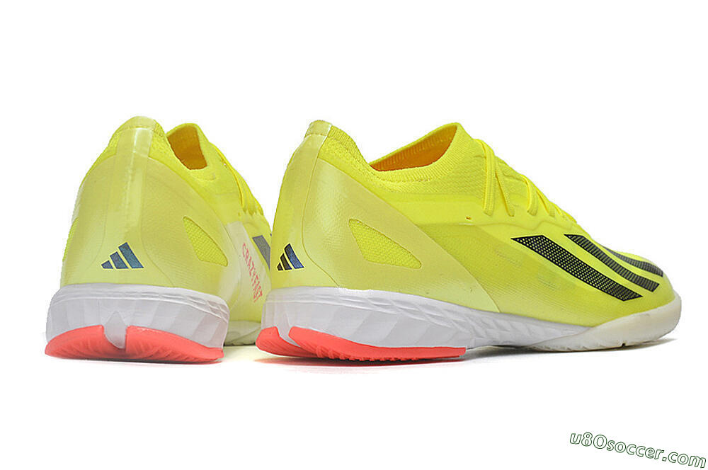 Adidas X Crazyfast.1 IC Indoor & Futsal Soccer Shoes - Yellow/Black/White 6
