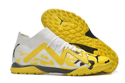 Puma Future X Powercat Tokyo Match TF Artificial Turf Soccer Shoes - Yellow/White/Black