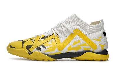 Puma Future X Powercat Tokyo Match TF Artificial Turf Soccer Shoes - Yellow/White/Black