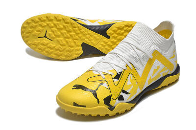 Puma Future X Powercat Tokyo Match TF Artificial Turf Soccer Shoes - Yellow/White/Black