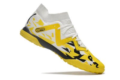 Puma Future X Powercat Tokyo Match TF Artificial Turf Soccer Shoes - Yellow/White/Black