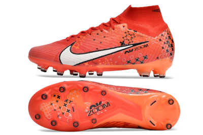Nike Air Zoom Mercurial Superfly 9 Elite AG Artificial Grass Soccer Cleats - Red/White/Black