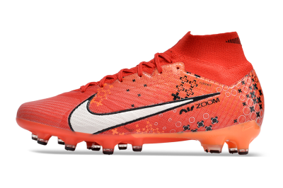Nike Air Zoom Mercurial Superfly 9 Elite AG Artificial Grass Soccer Cleats - Red/White/Black