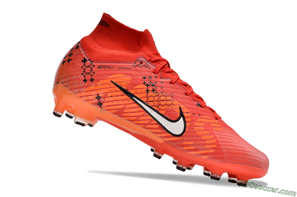 Nike Air Zoom Mercurial Superfly 9 Elite AG Artificial Grass Soccer Cleats - Red/White/Black 4