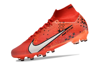 Nike Air Zoom Mercurial Superfly 9 Elite AG Artificial Grass Soccer Cleats - Red/White/Black