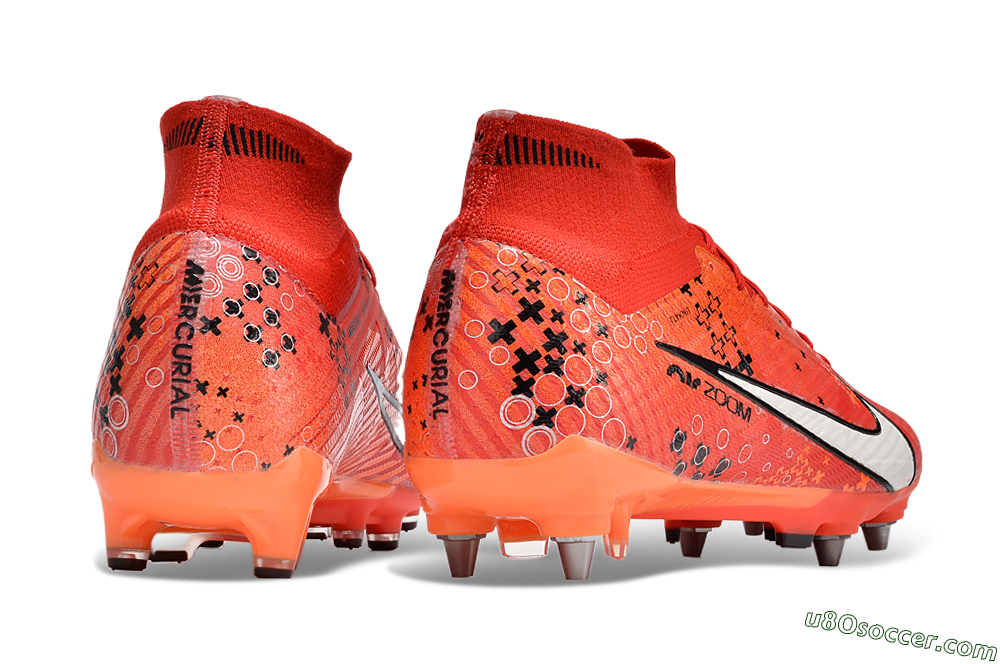 Nike Air Zoom Mercurial Superfly 9 Elite AG Artificial Grass Soccer Cleats - Red/White/Black 6