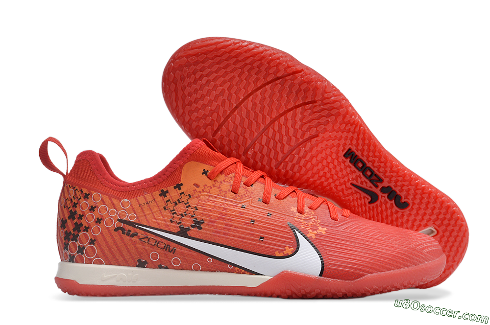 Nike Air Zoom Mercurial Vapor 15 Pro IC Indoor & Futsal Soccer Shoes - Red/White/Black 1
