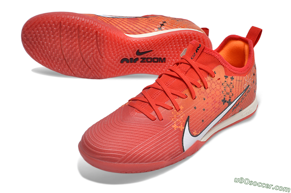 Nike Air Zoom Mercurial Vapor 15 Pro IC Indoor & Futsal Soccer Shoes - Red/White/Black 3