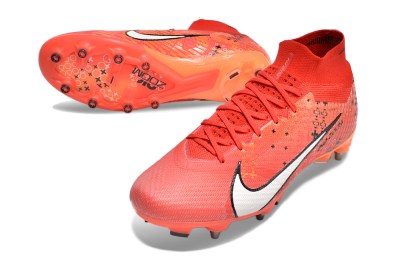 Nike Air Zoom Mercurial Superfly 9 Elite SG Soft Ground Soccer Cleats - Red/White/Black