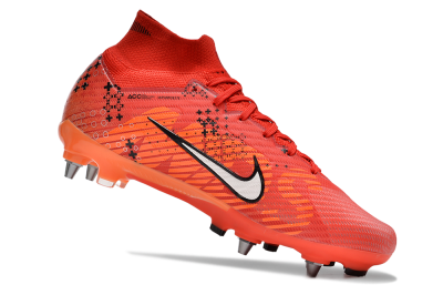 Nike Air Zoom Mercurial Superfly 9 Elite SG Soft Ground Soccer Cleats - Red/White/Black