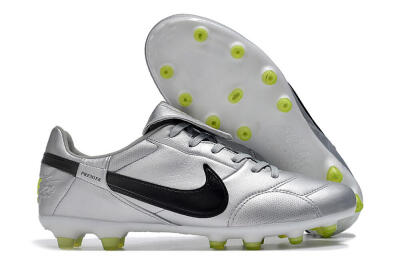 Nike The Premier 3 FG Firm Ground Soccer Cleats - Silver/Black/Yellow