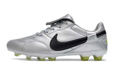 Nike The Premier 3 FG Firm Ground Soccer Cleats - Silver/Black/Yellow