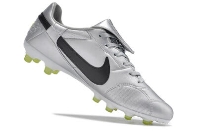 Nike The Premier 3 FG Firm Ground Soccer Cleats - Silver/Black/Yellow