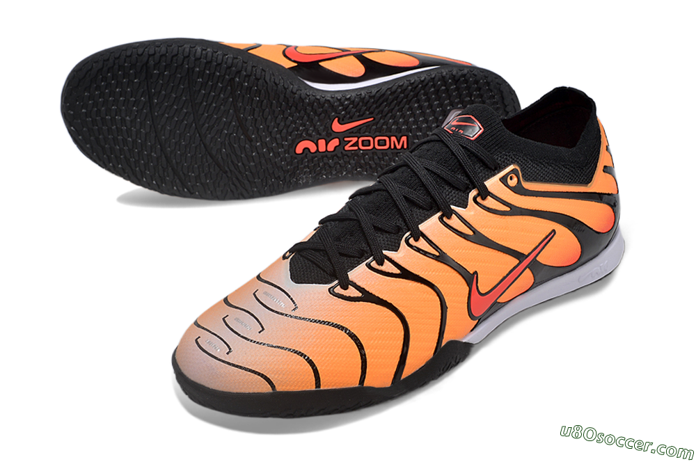 Nike Air Zoom Mercurial Vapor 15 Elite IC Indoor & Futsal Soccer Shoes - Yellow/Black/Red 3