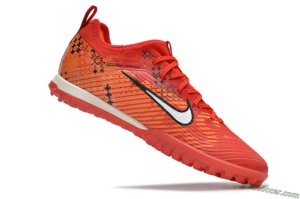 Nike Air Zoom Mercurial Vapor 15 Pro TF Artificial Turf Soccer Shoes - Red/White/Black 4