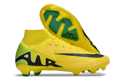 Nike Air Zoom Mercurial Superfly 9 Elite FG Firm Ground Soccer Cleats - Yellow/Black/Green