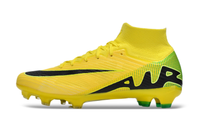 Nike Air Zoom Mercurial Superfly 9 Elite FG Firm Ground Soccer Cleats - Yellow/Black/Green