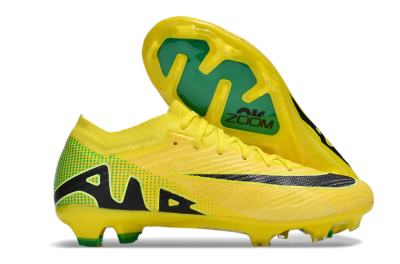 Nike Air Zoom Mercurial Vapor 15 Elite FG Firm Ground Soccer Cleats - Yellow/Black/Green