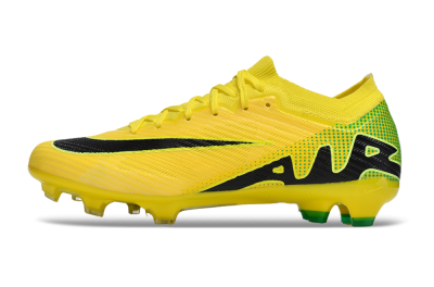 Nike Air Zoom Mercurial Vapor 15 Elite FG Firm Ground Soccer Cleats - Yellow/Black/Green